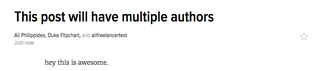 Illustration for article titled Multiple Authors Guide